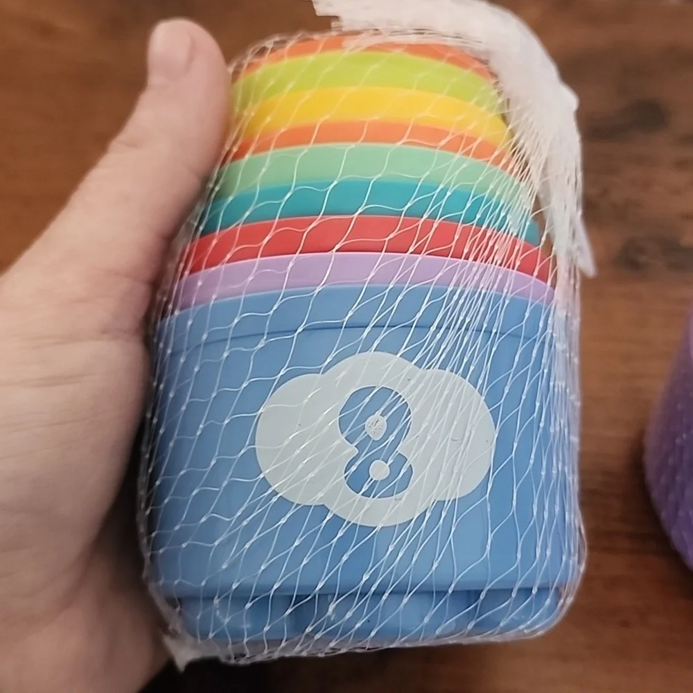 Colorful Stacking Cups Set for Kids 18 Pcs 2 Pk Of 9